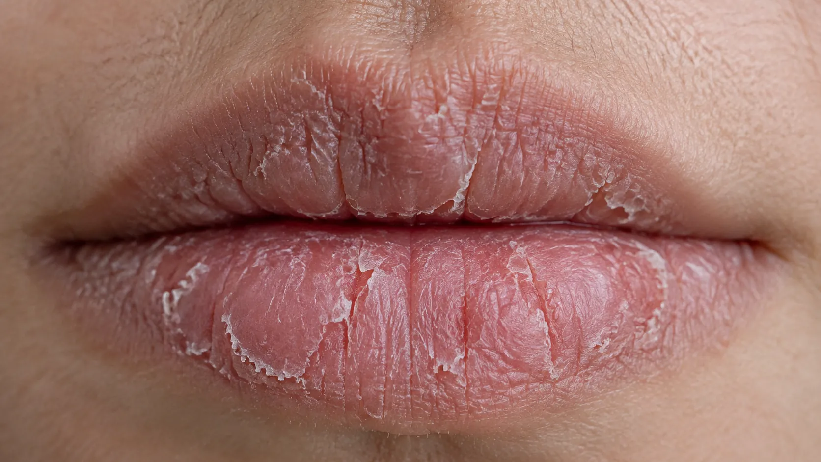 Before: dry, flaky, peeling lips