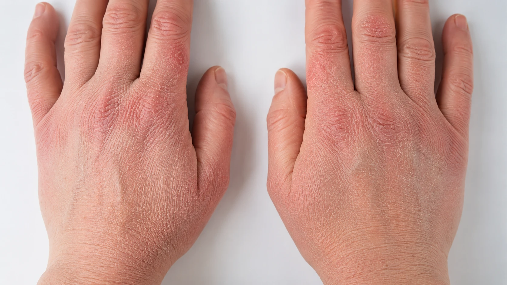 Before: dry rough hand skin