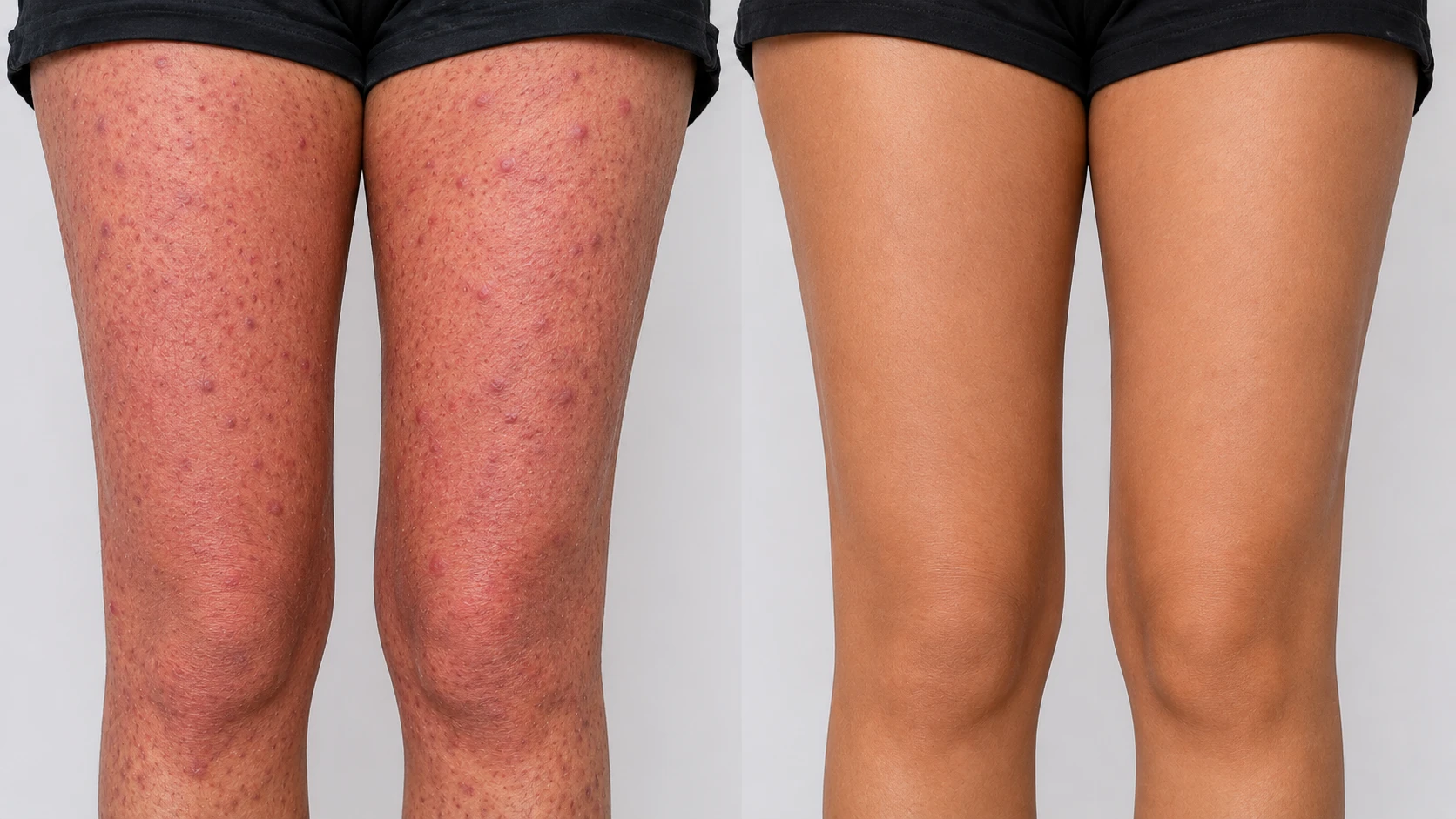 Leg: before and after